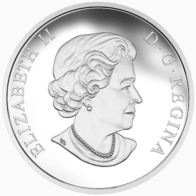 Fine Silver High Relief Coin with Colour - Thunderbird Obverse