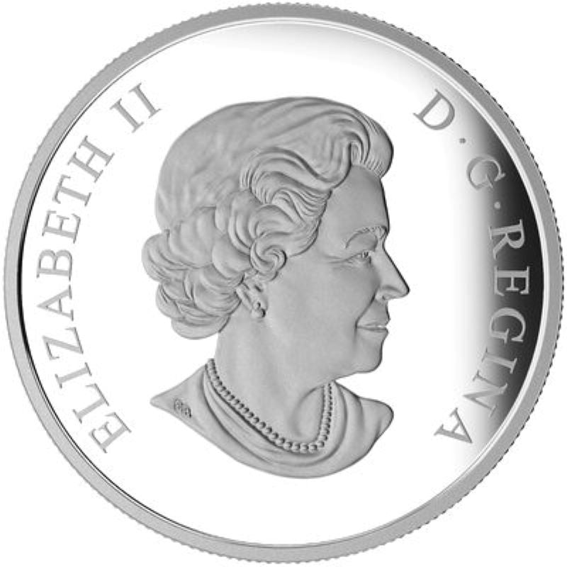 Fine Silver Coin with Colour and Glass Element - Mother Nature&