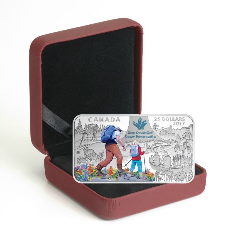 Fine Silver Coin with Colour - The Great Trail Packaging