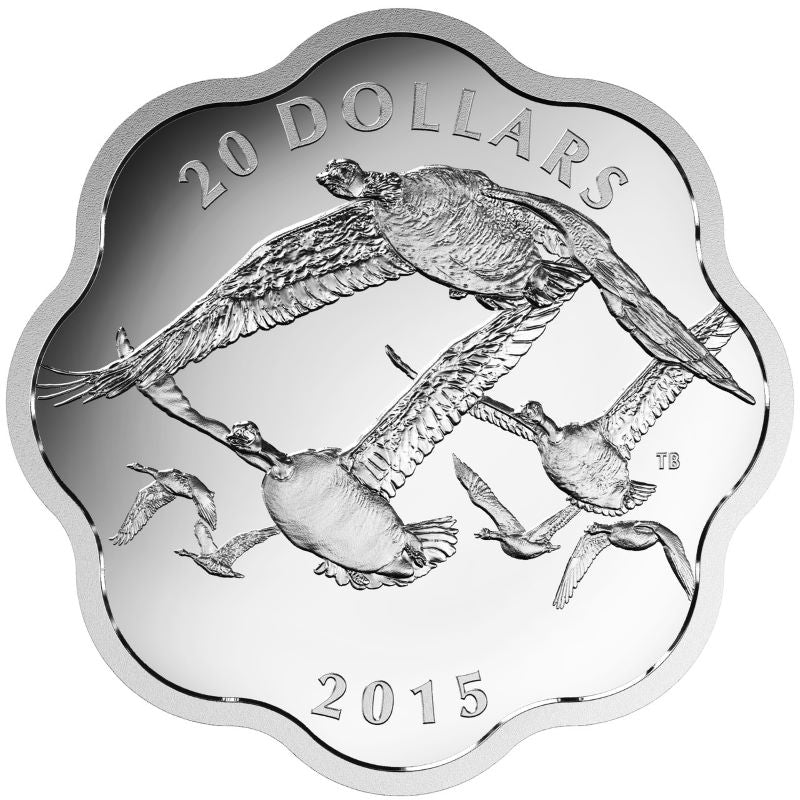 Fine Silver Coin - Master of the Sky: The Canada Goose Reverse