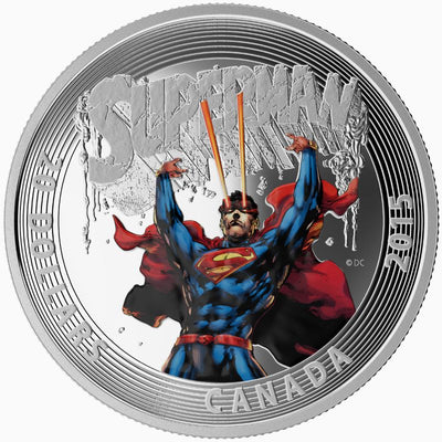 Fine Silver Coin with Colour - Iconic Superman Comic Book Covers: Superman #28 (2014) Reverse