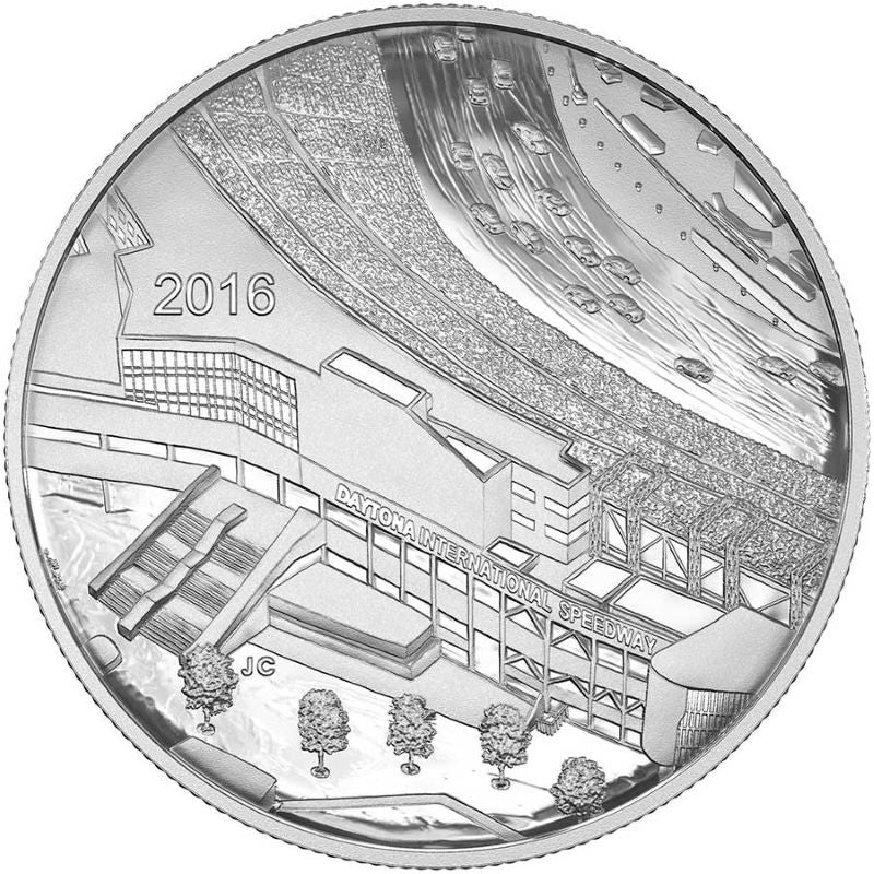 Fine Silver Coin - Nascar: Daytona