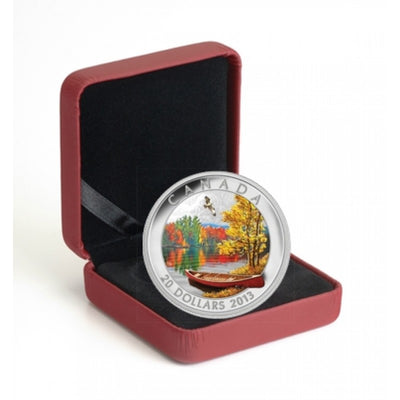 Fine Silver Coin with Colour - Autumn Bliss Packaging