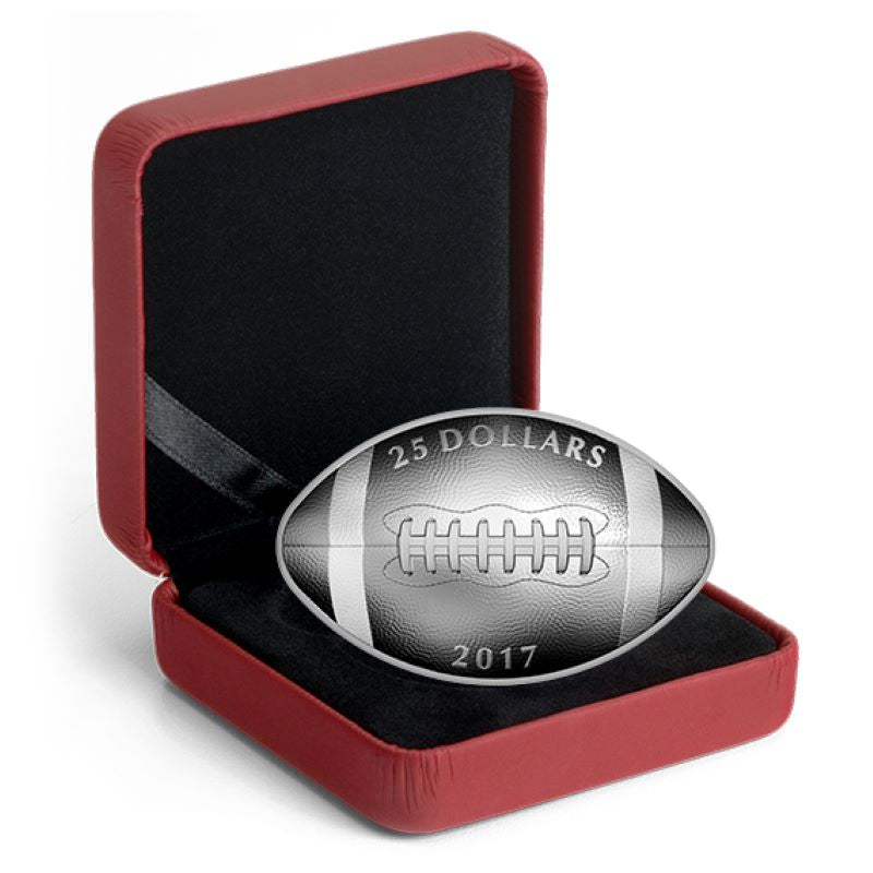 Fine Silver Coin - Football-Shaped and Curved Coin Packaging