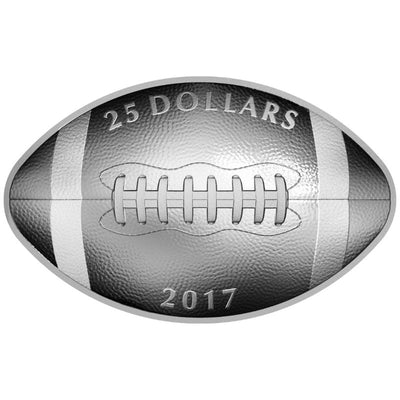 Fine Silver Coin - Football-Shaped and Curved Coin Reverse