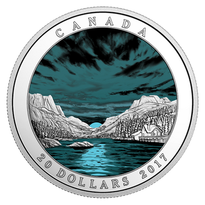 Fine Silver Coin with Colour - Weather Phenomenon: Fiery Sky Reverse