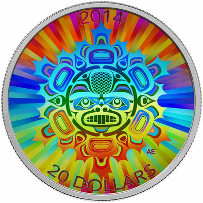 Fine Silver Hologram Coin - Interconnections: The Beaver Reverse