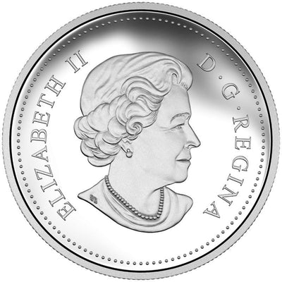 Fine Silver Coin with Colour - Autumn Express Obverse