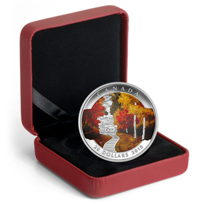 Fine Silver Coin with Colour - Autumn Express Packaging