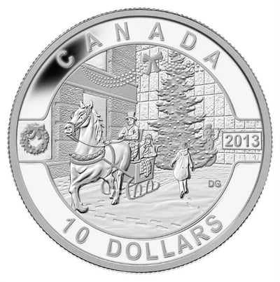 Fine Silver 12 Coin Set with Colour - O Canada: Canadian Holiday Season Reverse