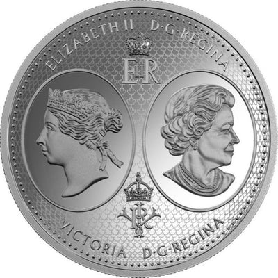 Fine Silver Coin - A Mari Usque Ad Mare: The Diamond Jubilee of the Confederation of Canada Medal Obverse