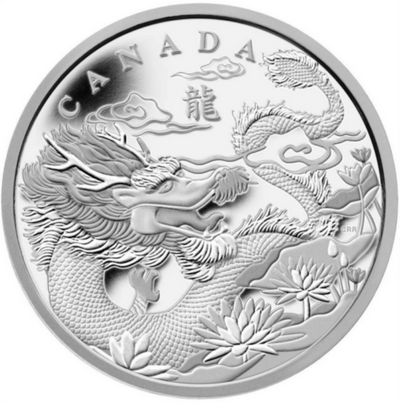 Fine Silver Coin - Year of the Dragon Reverse