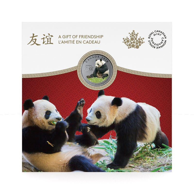 Fine Silver Coin with Colour - The Peaceful Panda: A Gift of Friendship Packaging