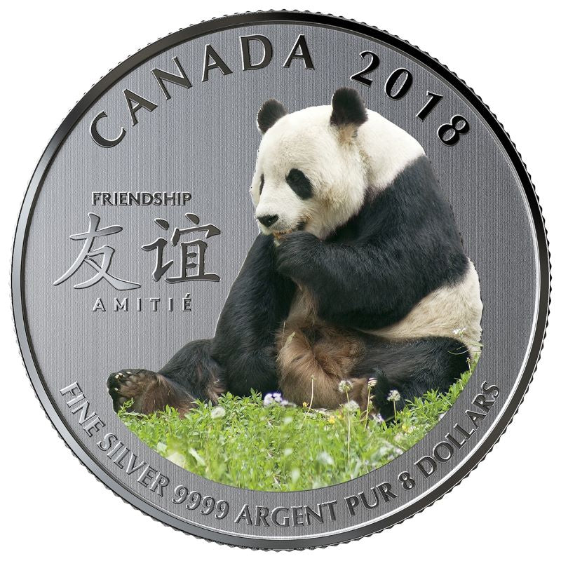 Fine Silver Coin with Colour - The Peaceful Panda: A Gift of Friendship Reverse