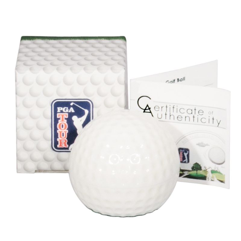 Sterling Silver Coin with Colour and Marble - PGA Tour: Golf Ball Packaging