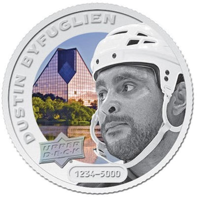 Fine Silver Coin with Colour - Upper Deck Grandeur Hockey Coin: Dustin Byfuglien Reverse