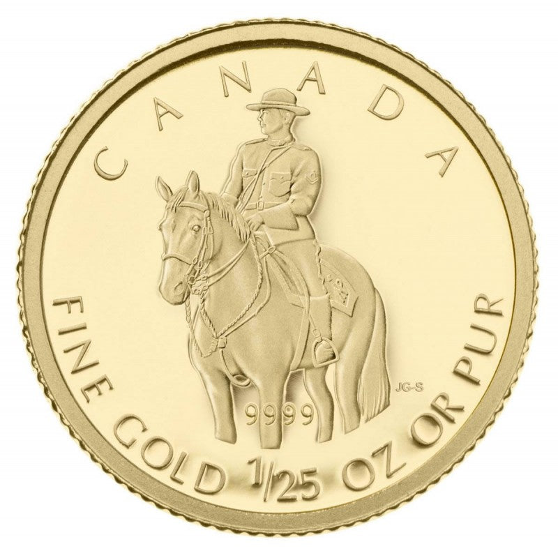 Pure Gold Coin - Royal Canadian Mounted Police Reverse