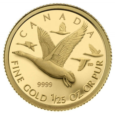 Pure Gold Coin - Canada Geese Reverse