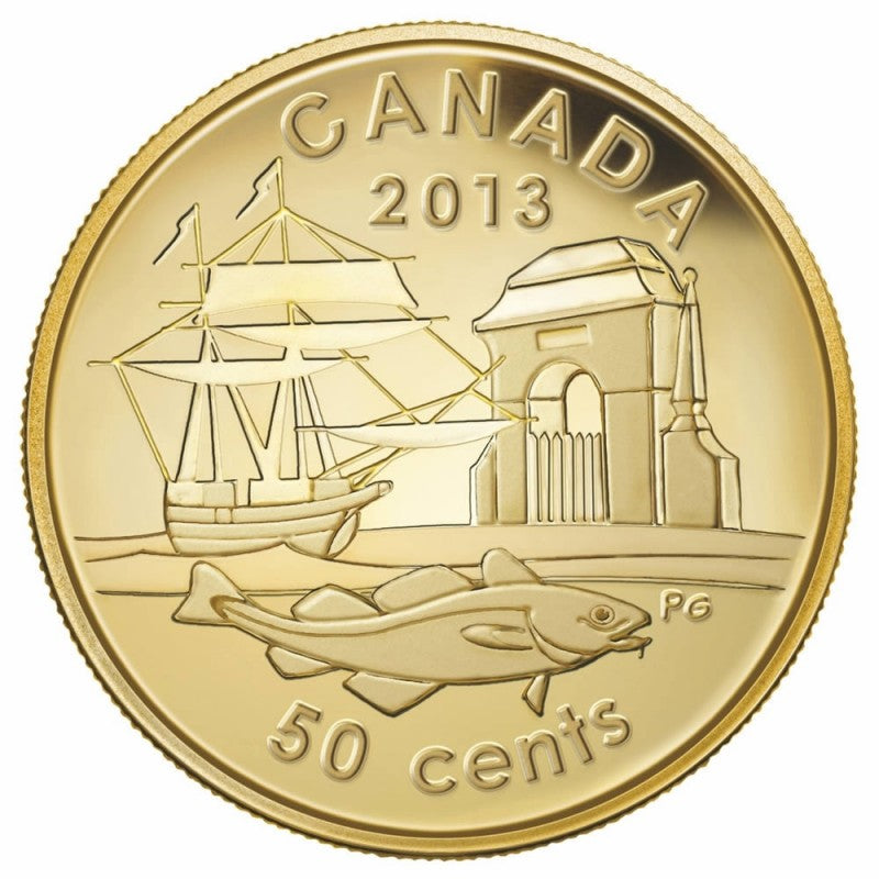 Pure Gold Coin - 300th Anniversary of Louisbourg Reverse