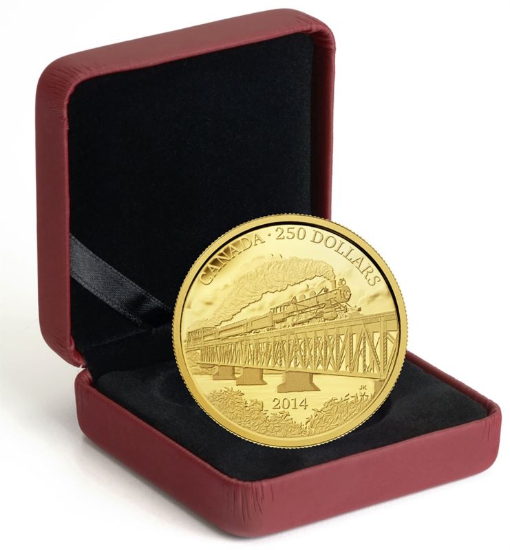 Pure Gold Coin – Grand Trunk Pacific Railway Packaging