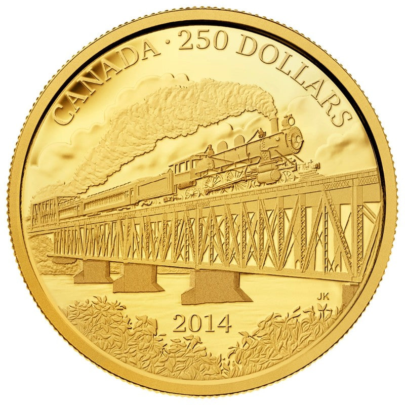 Pure Gold Coin – Grand Trunk Pacific Railway Reverse
