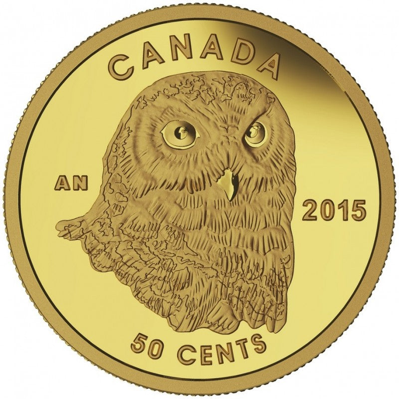 Pure Gold Coin - Owl Reverse