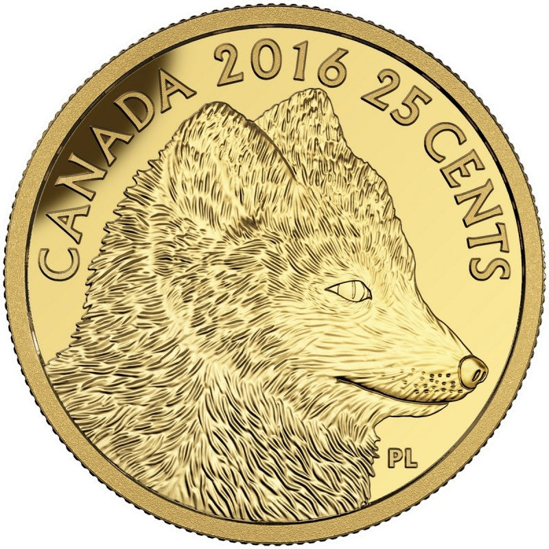 Pure Gold Coin – Predator vs. Prey: Traditional Arctic Fox Reverse