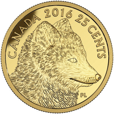Pure Gold 4 Coin Set - Predator Vs. Prey: Traditional Arctic Fox Reverse