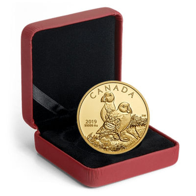 Pure Gold Coin - Atlantic Puffins Packaging