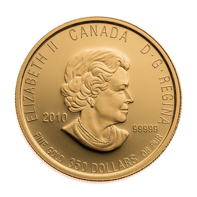 Pure Gold Coin - Prairie Crocus Obverse