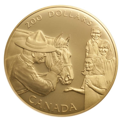 22k Gold Coin - Royal Canadian Mounted Police: A National Pride Reverse