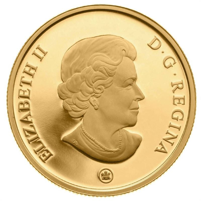 22k Gold Coin with Colour - Coal Mining Obverse