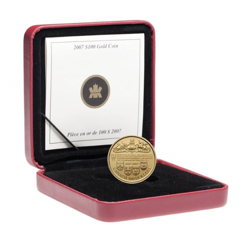 14k Gold Coin - 140th Anniversary of the Dominion of Canada Packaging