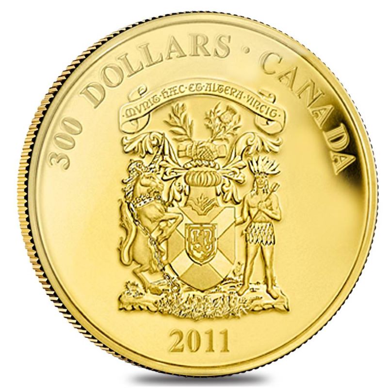 14k Gold Coin - Provincial Coat of Arms: Nova Scotia Reverse