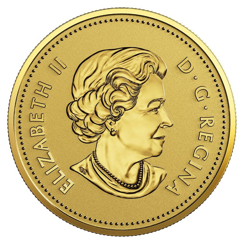 Pure Gold Coin - 40th Anniversary of the Gold Maple Leaf Obverse