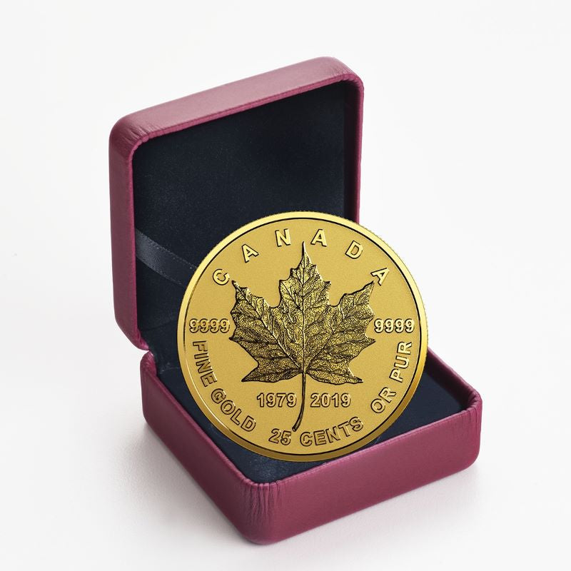 Pure Gold Coin - 40th Anniversary of the Gold Maple Leaf Packaging