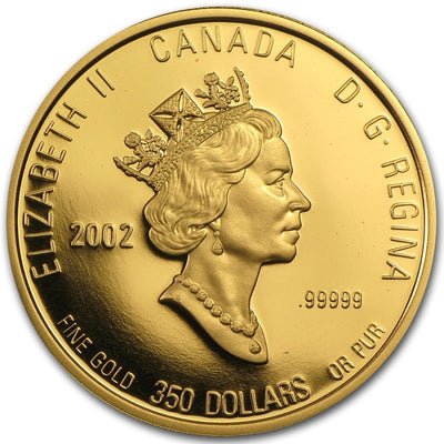 Pure Gold Coin - Alberta Wild Rose Obverse