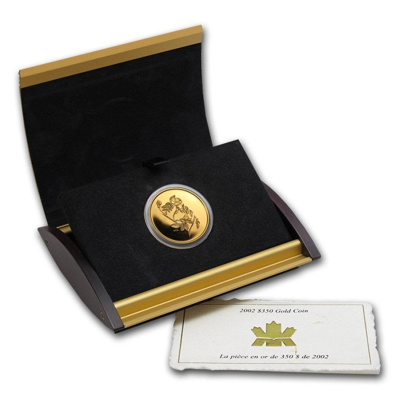 Pure Gold Coin - Alberta Wild Rose Packaging