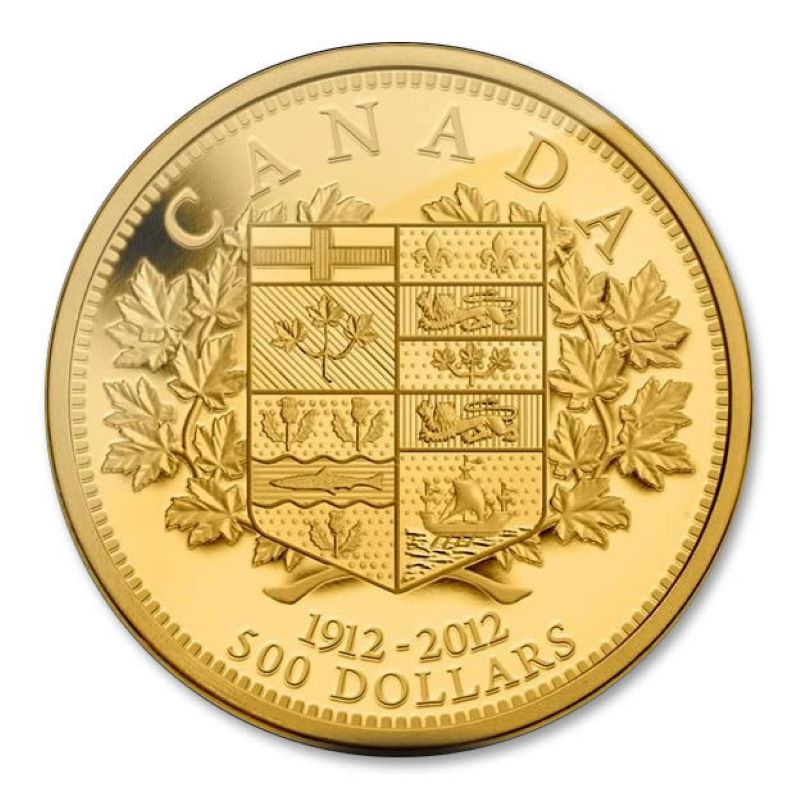 Pure Gold Coin - 100th Anniversary of the First Canadian Gold Coins Reverse
