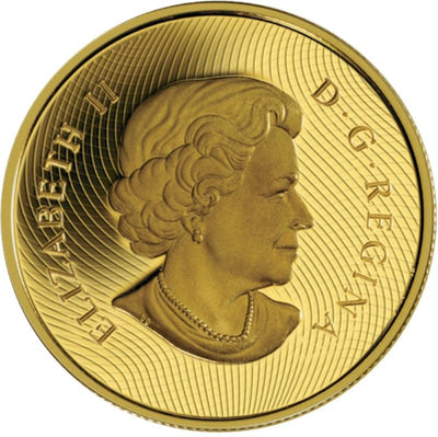 14k Gold Coin - 135th Anniversary of the First Shinplaster Issued By the Dominion of Canada Obverse