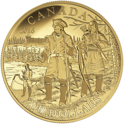 Pure Gold Coin - Great Canadian Explorers Series: Pierre Gaultier de La Verendrye Reverse