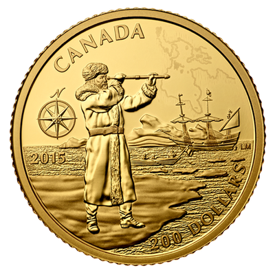 Pure Gold Coin - Great Canadian Explorers Series: Henry Hudson Reverse