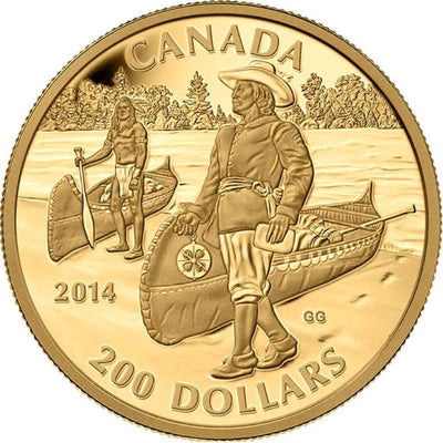 Pure Gold Coin - Great Canadian Explorers Series: Samuel de Champlain Reverse