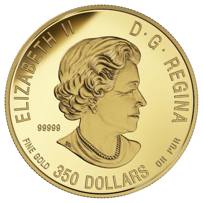 Pure Gold Coin - The Majestic Elk Obverse