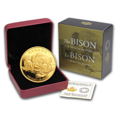 Pure Gold Coin - Bison: At Home On the Plains Packaging