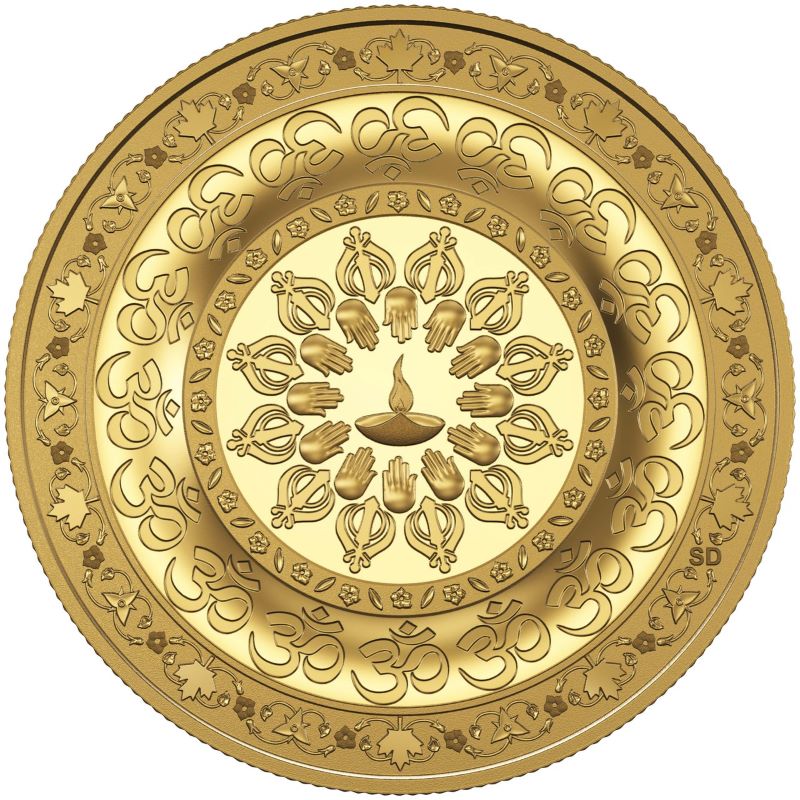 Pure Gold Coin - Diwali: Festival of Lights Reverse