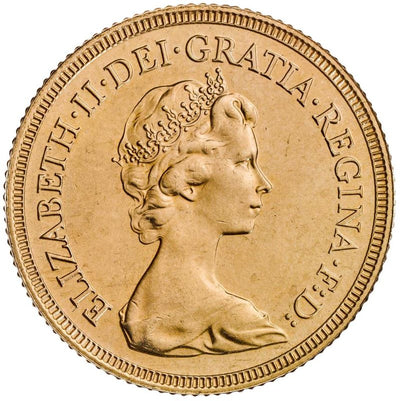 22k Gold Coin - Proof Sovereign Obverse