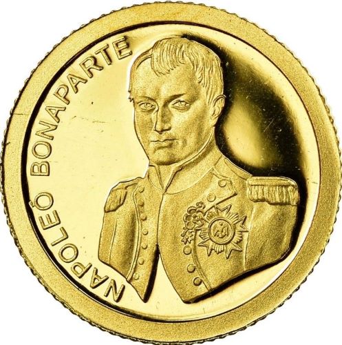 Pure Gold 12 Coin Set - The Smallest Gold Coins of the World: Napoleon Bonaparte Reverse