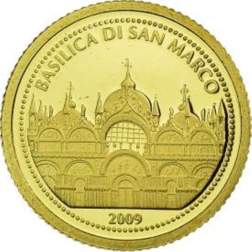 Pure Gold 12 Coin Set - The Smallest Gold Coins of the World: St. Mark&
