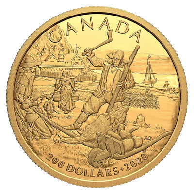 Pure Gold Coin - Early Canadian History: New France Reverse